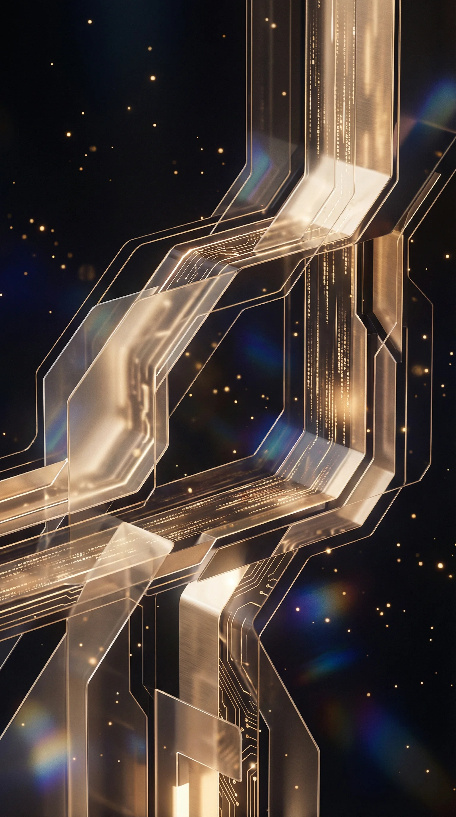 Cyber-Noir Abstract Visual